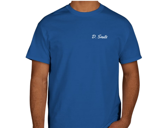 Navy Blue Short Sleeve - Large print on back