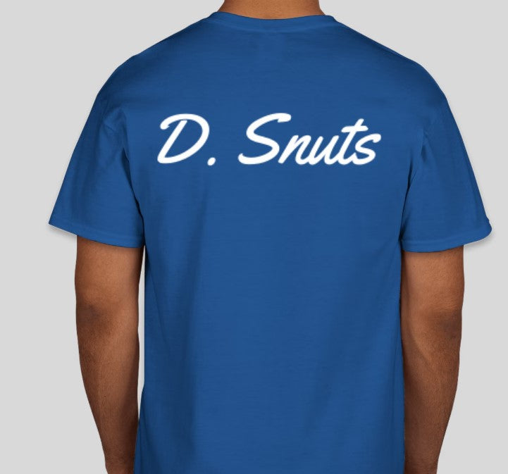 Navy Blue Short Sleeve - Large print on back