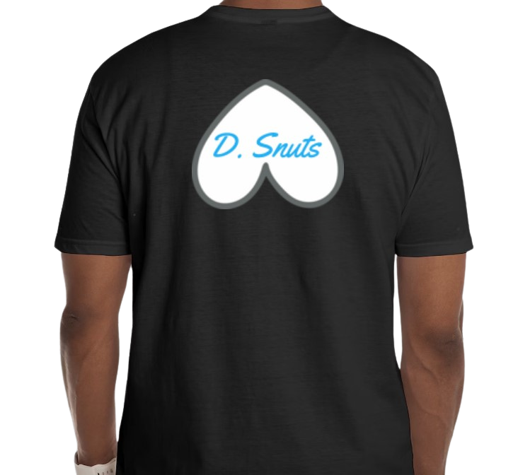 Short Sleeve Black - Heart on Back